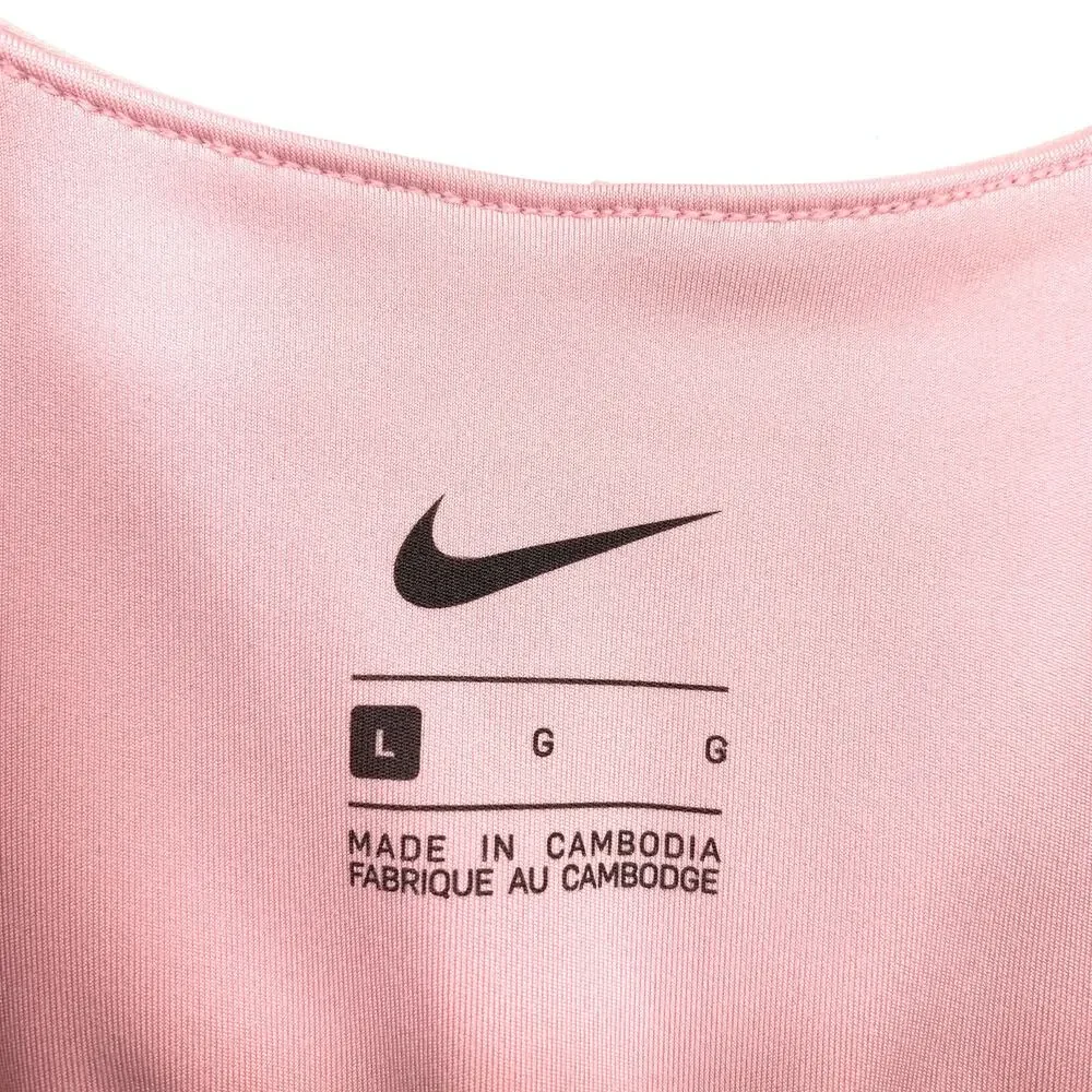 Nike Dress Women's Size L Bliss Luxe Training Mini Sleeveless Pink NWT